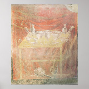 Silberware auf einem Tisch Poster