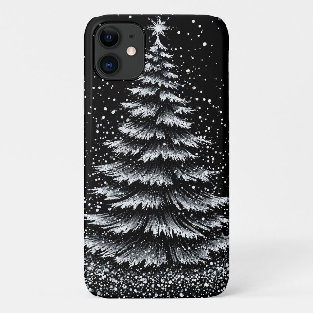 Silberweihnachtsbaum Case-Mate iPhone Hülle (Rückseite)