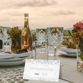 Silberweiße Glitzer Glitzern Hochzeit Platzkarte