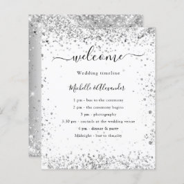 Silberweißer Glitzer