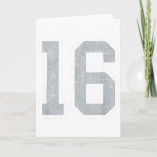 Silberweißes Trikot Nummer 16 Spieler Uniform #16 Karte