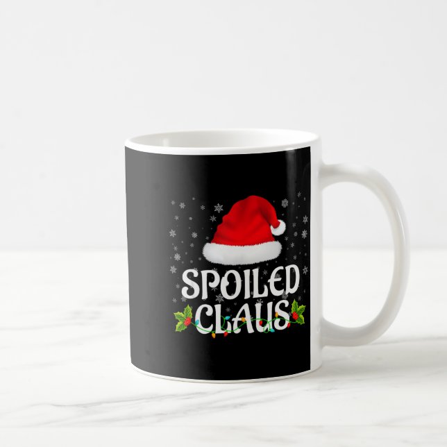 Siled Claus Christmas Lights Santa Pajama Family M Kaffeetasse (Rechts)