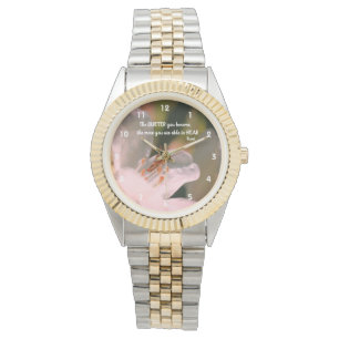 Silence Inspiration Rumi Zitat Armbanduhr