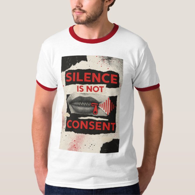 Silence Is Not Consent Awareness Shirt (Vorderseite)