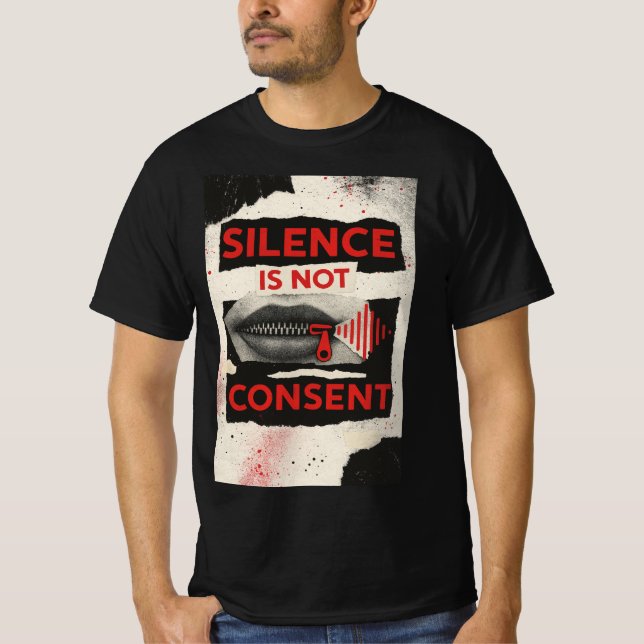 Silence Is Not Consent Awareness Shirt (Vorderseite)