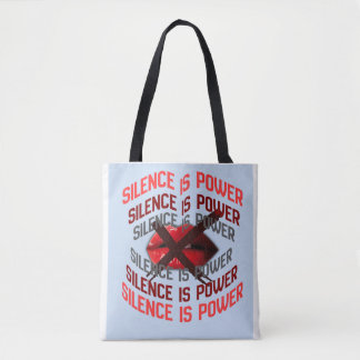 Silence Is Power Bold Typography Art