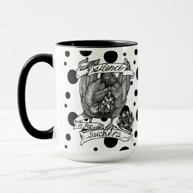 SILENCE IST FÜR DIE VERBRAUCHER: Guinea Art (Polka Tasse (Links)