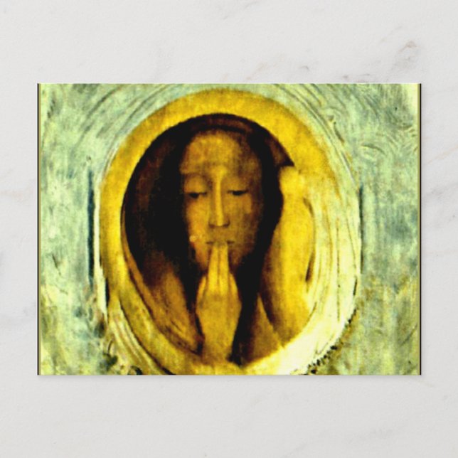 Silencio von Odilon Redon Postkarte (Vorderseite)