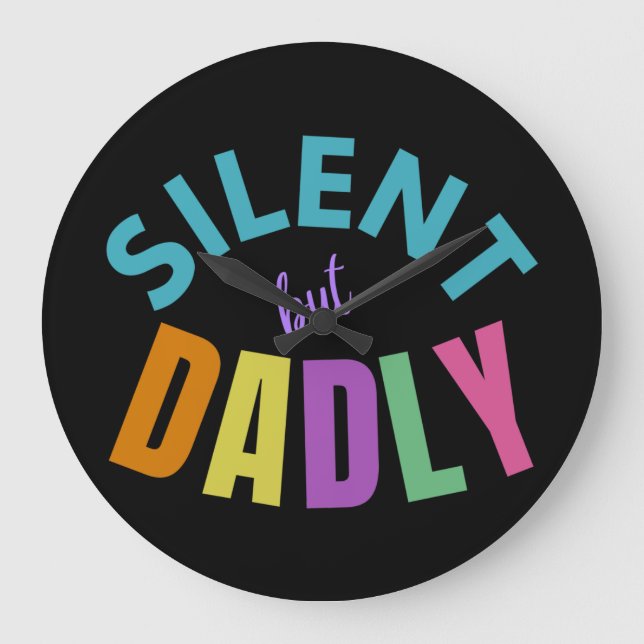 SILENT, ABER TATSÄCHLICH GROßE WANDUHR (Vorderseite)