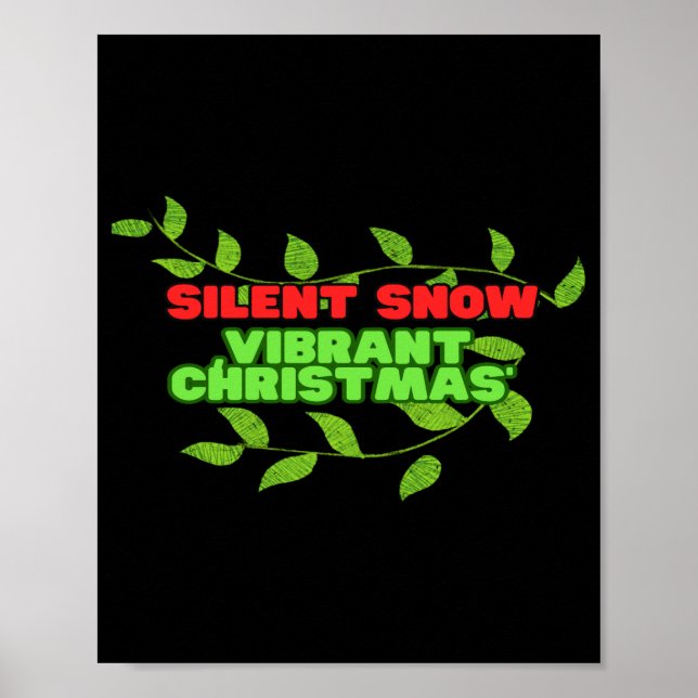 Silent And Vibrant Christmas  Poster (Vorne)