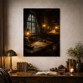 Silent Cabin — Pirate Ship Interior Scene Poster