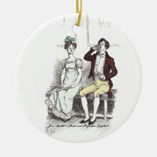 Silent Darcy - Jane Austen Pride and Prejudice Keramik Ornament