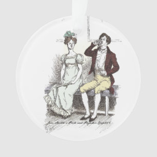 Silent Darcy - Jane Austen Pride and Prejudice Ornament