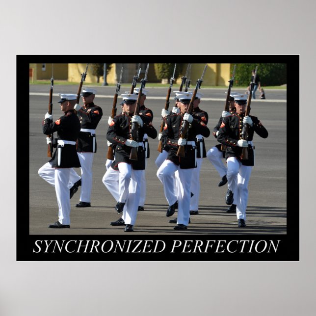 Silent Drill Platon (USMC) Poster (Vorne)