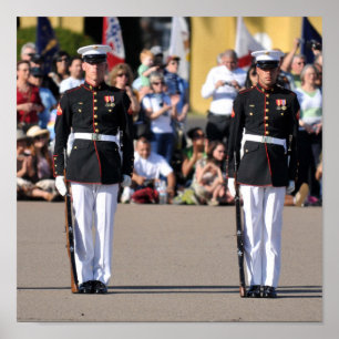 Silent Drill Team Precision Poster