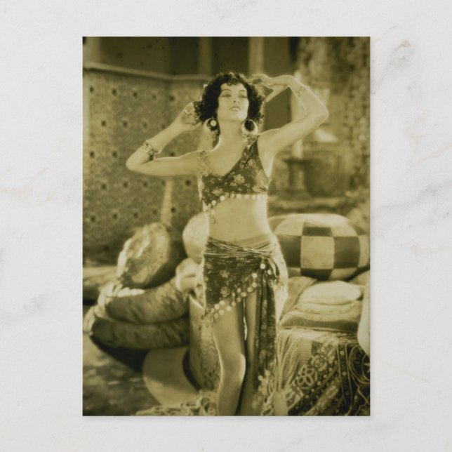 Silent Film Ära Beauty Sterevoview Card Postkarte (Vorderseite)