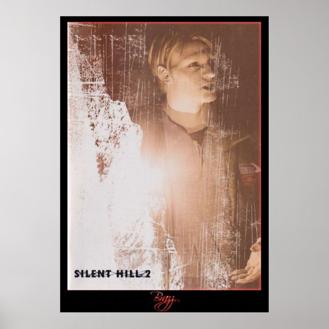Silent Hill 2 - James Sunderland Desert Red Neo Poster (Vorne)