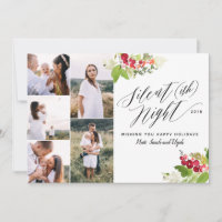 Silent (ish) night Multi Foto Ferienkarte.