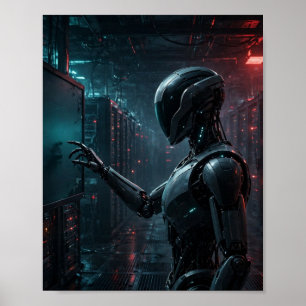 Silent Monitor — Rogue-AI-Agent-Kunstposter Poster