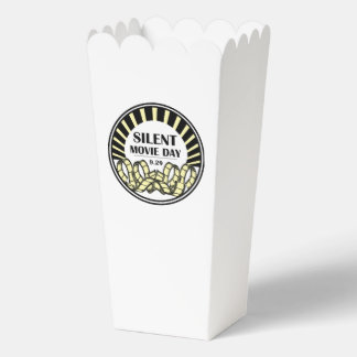 Silent Movie Day Popcorn Container Geschenkschachtel