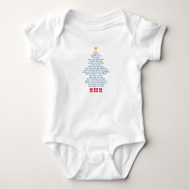 Silent Night Baby Strampler (Vorderseite)