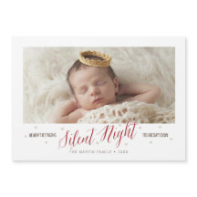 Silent Night Baby's erste Weihnachts-Magnetkarte