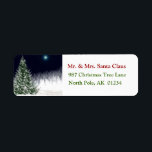 Silent Night Christmas Tree Rücksendeadresse Label<br><div class="desc">Silent Night Christmas Tree Rücksendeadresse Label</div>