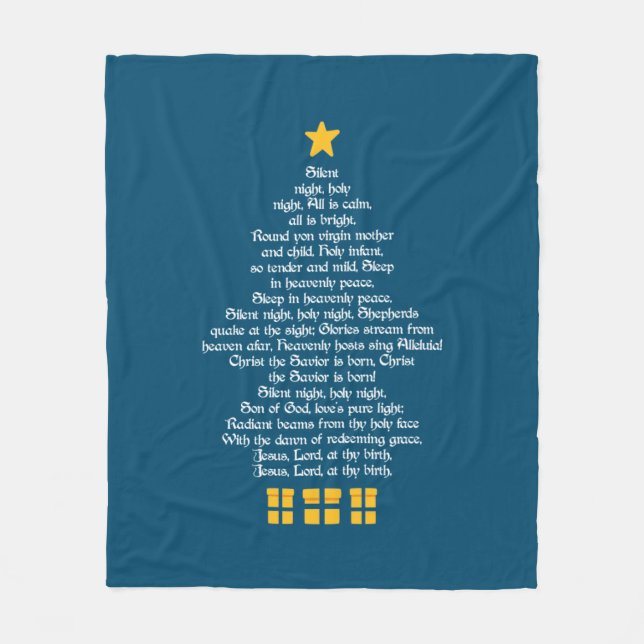 Silent Night Fleecedecke (Vorderseite)