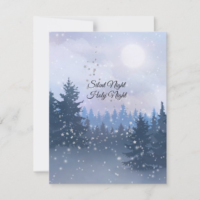 Silent Night Heilige Nacht Magic Winter Illustrati (Vorderseite)