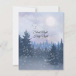 Silent Night Heilige Nacht Magic Winter Illustrati