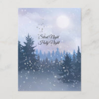 Silent Night Heilige Nacht Magic Winter Illustrati