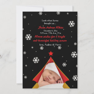 Silent Night Holiday Foto Card Feiertagskarte