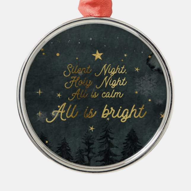 SILENT NIGHT HOLY NIGHT Circle Ornament (Vorne)