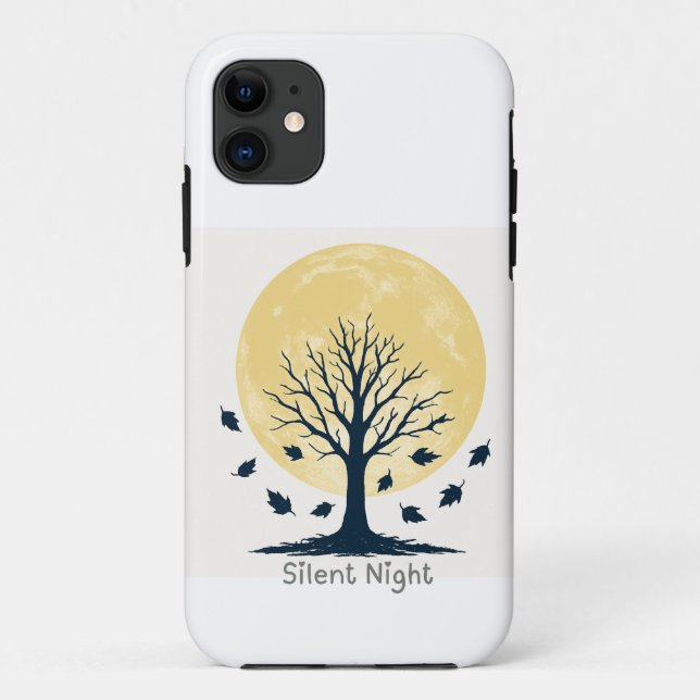 Silent Night Moon Tree Phone Case (Rückseite)