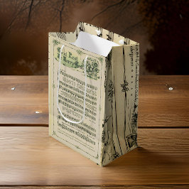 Silent Night Music Sheet Geschenktasche Mittlere Geschenktüte