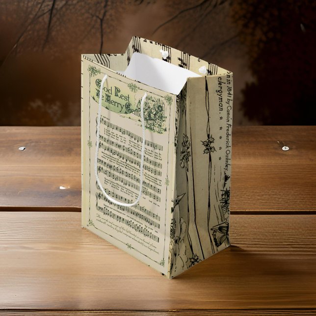 Silent Night Music Sheet Geschenktasche Mittlere Geschenktüte (Von Creator hochgeladen)
