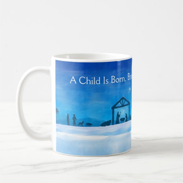 Silent Night Nativity Scene Mug  Kaffeetasse (Links)