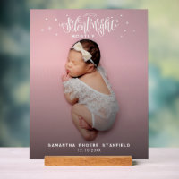 Silent Night Niedlich Christmas Baby Birth Foto