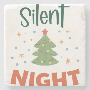 Silent Night Tree Steinuntersetzer