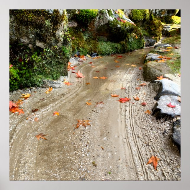 Silent Passage — Japanese Wabi-Sabi Photo Poster (Vorne)