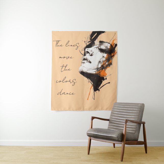 Silent Power Tapestr  Wandteppich (Beispiel)