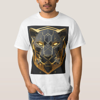 "Silent Prowler: Atemberaubender Schwarzer Panther T-Shirt
