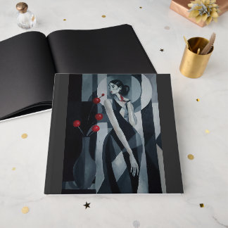 Silent Pulse Art Deco Frau Gästebuch