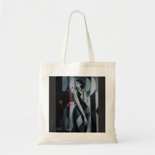 Silent Pulse Art Deco Frau Tote Bag Tragetasche