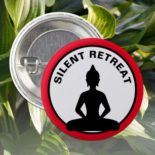 SILENT RETREAT / Vipassana meditation (Buddha) Button