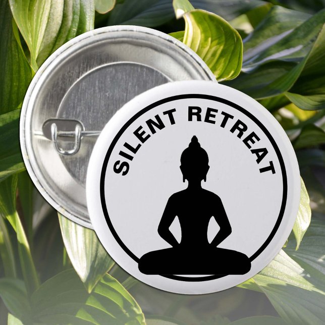SILENT RETREAT/Vipassana-Meditation (Buddha) Button (Von Creator hochgeladen)