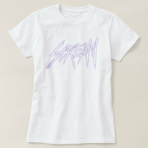 Silent Scream Halloween-Lettering Schreien T-Shirt