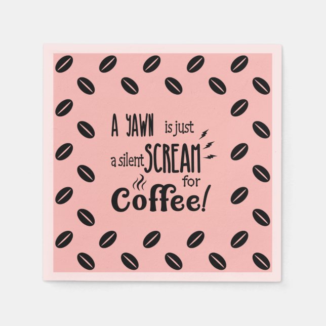 SILENT SCREAM SERVIETTE (Vorderseite)
