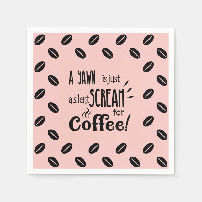 SILENT SCREAM SERVIETTE (Vorderseite)