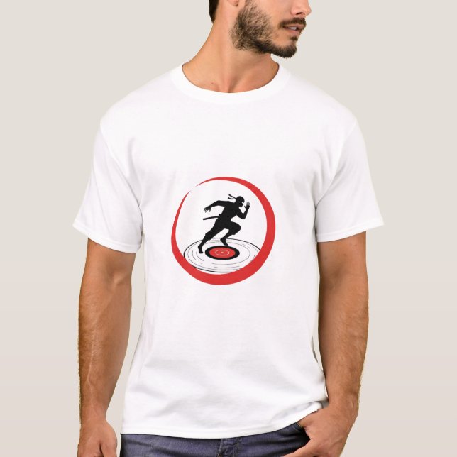 Silent Sonic Shinobi - Minimalist Ninja T-Shirt (Vorderseite)